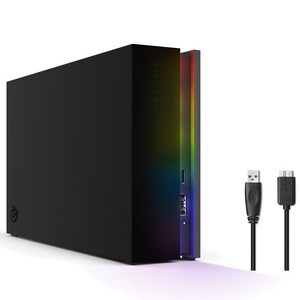 씨게이트 Firecuda Gaming Hub 외장하드 TKK16000400 데이터복구서비스+USB케이블포함, 16TB, 블랙