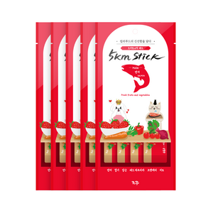 조공 반려동물 오키로스틱 파우치 간식 4P, 연어, 14g, 5개