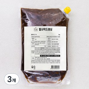 에이치쿡 발사믹 드레싱, 2kg, 3개