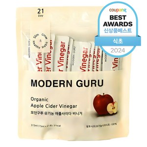 모던구루 유기농 애플사이다 비니거 21p, 315ml, 1개