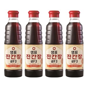샘표 진간장 금 F3, 500ml, 4개