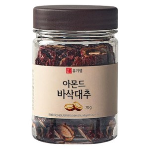 유기샘 아몬드 바삭대추, 70g, 1개