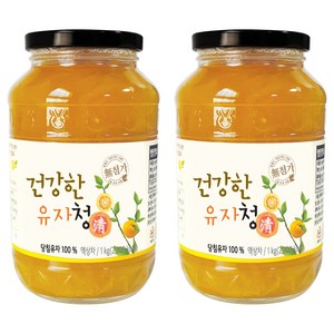 다온웰 건강한 유자청, 1kg, 2개