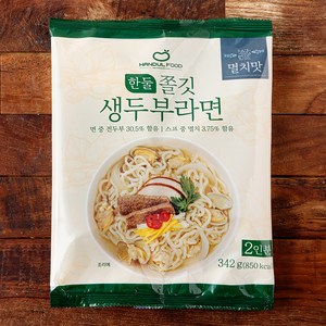 한둘푸드 쫄깃 생두부 라면 멸치맛 2인분, 342g, 1개