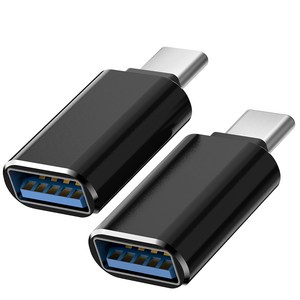 구스페리 USB to C타입 3.0 변환 OTG 젠더, 3cm, 2개, 블랙