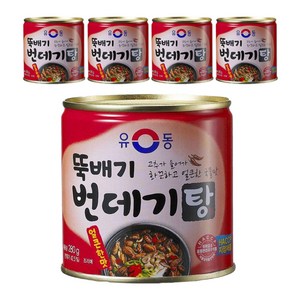 유동 뚝배기 번데기탕 얼큰한맛, 280g, 5개