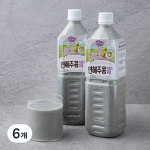 맑은물에 연해주콩 흑임자 콩물, 1L, 6개