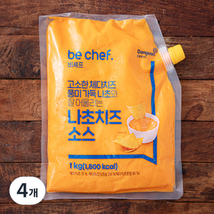 비셰프 나초치즈 소스, 1kg, 4개