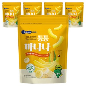 베베쿡 유아용 통통바나나, 바나나, 30g, 5개