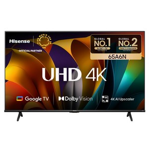 HISENSE 4K UHD LED 스마트TV, 165cm(65인치), 65A6N, 벽걸이형, 방문설치