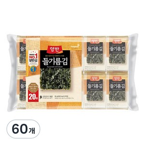 동원 양반 들기름 도시락김, 4.5g, 60개