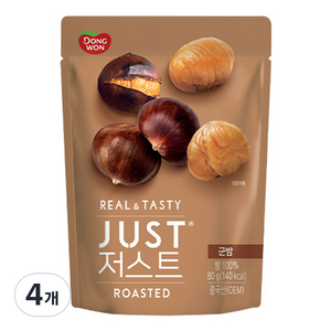 동원 저스트 군밤, 80g, 4개