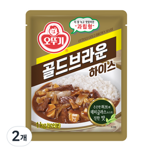 오뚜기 골드브라운 하이스, 1kg, 2개