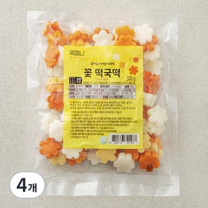 떡찌니 꽃 떡국떡, 300g, 4개