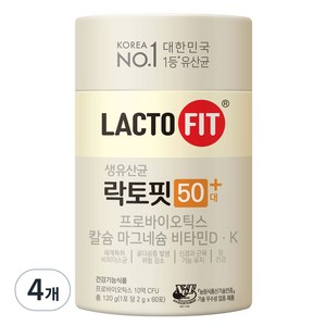 락토핏 50대 유산균, 120g, 4박스