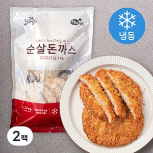 하늘푸드 순살돈까스 (냉동), 1.3kg, 2팩