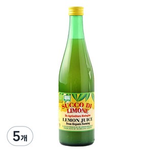 유로푸드 유기농 레몬주스, 500ml, 5개