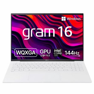 LG전자 2024 그램 16 코어Ulta5 인텔 14세대, 스노우 화이트, 512GB, 16GB, WIN11 Home, 16Z90S-GA5PK