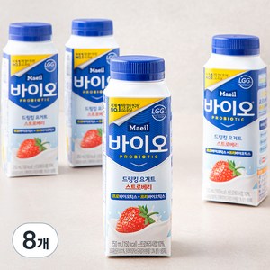 매일바이오 드링킹 요거트 딸기, 250ml, 8개