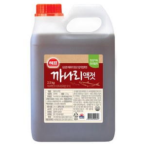 해표 까나리액젓, 2.5kg, 1개