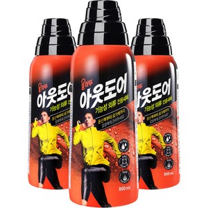 울샴푸 아웃도어 기능성의류 전용세제 본품, 3개, 800ml