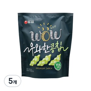 농심 우와한 콩칩, 42g, 5개