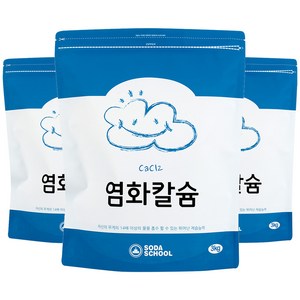 소다스쿨 염화칼슘 리필, 3kg, 3개