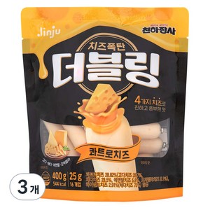 더블링 천하장사 콰트로치즈 소시지, 400g, 3개