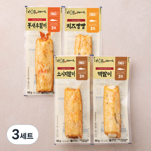 고래사어묵 프리미엄 어묵바 4종 세트 350g, 3세트