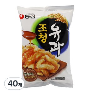 농심 조청유과, 96g, 40개