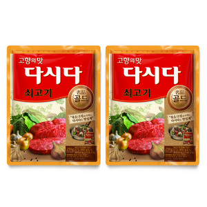 다시다 명품 골드 쇠고기, 2개, 250g