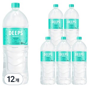 Deeps 그린 먹는해양심층수, 2L, 12개