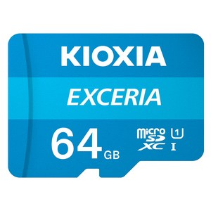 키오시아 EXCERIA 마이크로 메모리 카드 홈캠 블랙박스 CCTV SD LMEX1L064GG4, 64GB, 1개