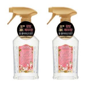 아우라 월유메리미 섬유탈취제 본품, 윌유메리미, 400ml, 2개