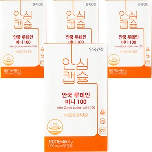 안국건강 New 루테인 미니 100, 60정, 4박스