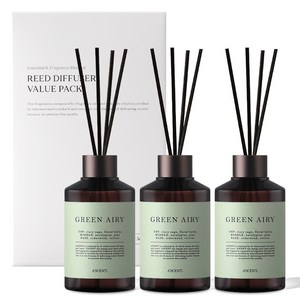 에이센트 네이처 실속형 디퓨저, 그린에어리, 200ml, 1세트