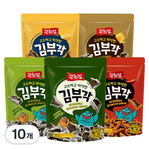 광천김 고소하고 바삭한 김부각 5종, 50g, 10개