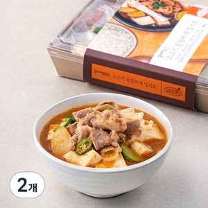 곰곰 소고기 된장찌개 밀키트, 740g, 2개