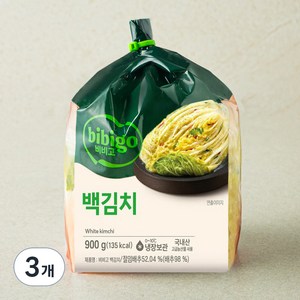 비비고 백김치, 900g, 3개