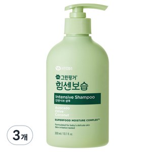 그린핑거 힘센보습 인텐시브 샴푸, 300ml, 3개