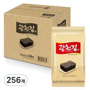 광천김 도시락 김, 5g, 256개