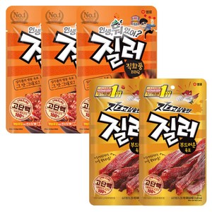 질러 부드러운 육포 30g x 2p + 직화풍 BBQ 30g x 3p, 1세트