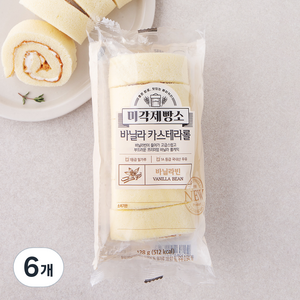 미각제빵소 삼립 바닐라 카스테라롤, 128g, 6개