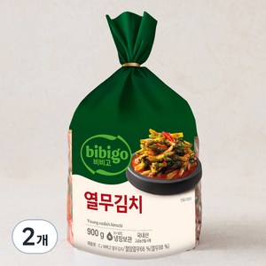 CJ제일제당 비비고 열무김치, 900g, 2개