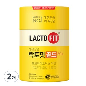 종근당건강 락토핏 골드, 160g, 2개