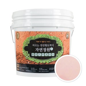 바르는 황토벽지 자연정원 페인트, 연분홍, 18L, 1개