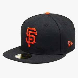 뉴에라 59FIFTY 어센틱 샌프란시스코 자이언츠 MLB 모자, 블랙