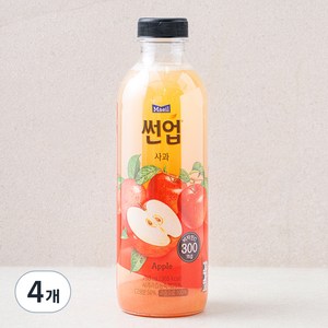 썬업 사과 주스, 750ml, 4개