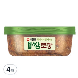 샘표 시골식 쌈토장, 170g, 4개