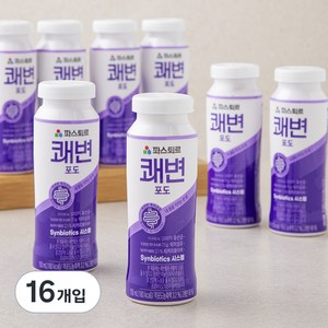 파스퇴르 쾌변 요구르트 포도 8입, 150ml, 16개